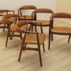 Set of six teak chairs, Danish design, 1970s, made in Denmark