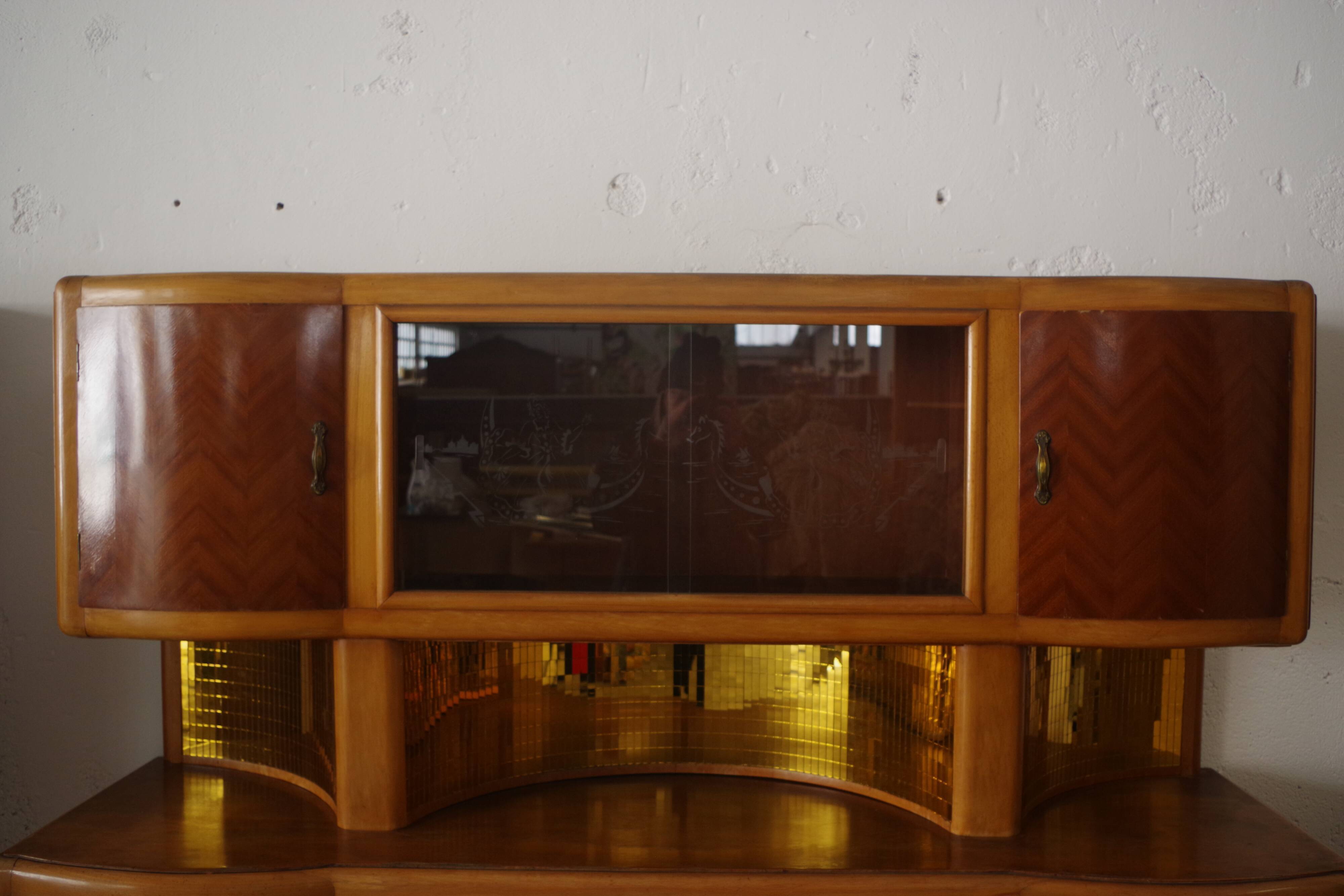 China buffets en Beech, 1950s, Set of 2