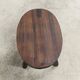 Tabouret bas brutaliste bois massif 1950
