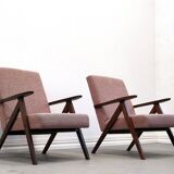 Mid Century Easy Chair Model B - 310 Var in Pink Boucle
