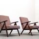 Mid Century Easy Chair Model B - 310 Var in Pink Boucle