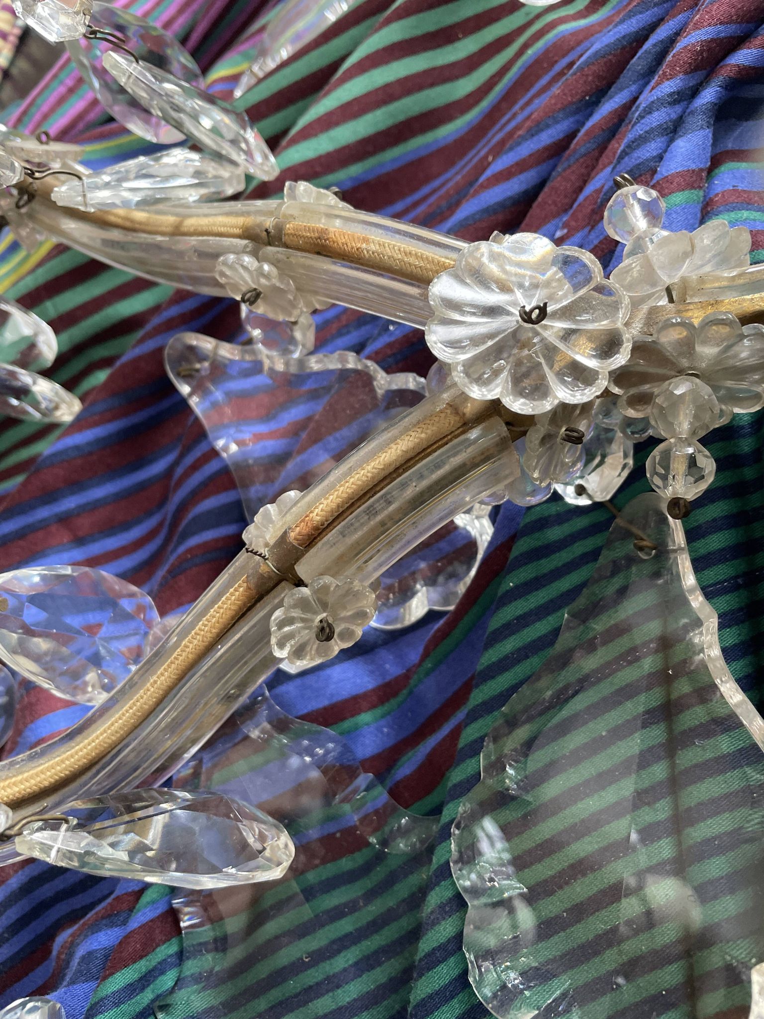 Lustre ancien cristal fabrication française