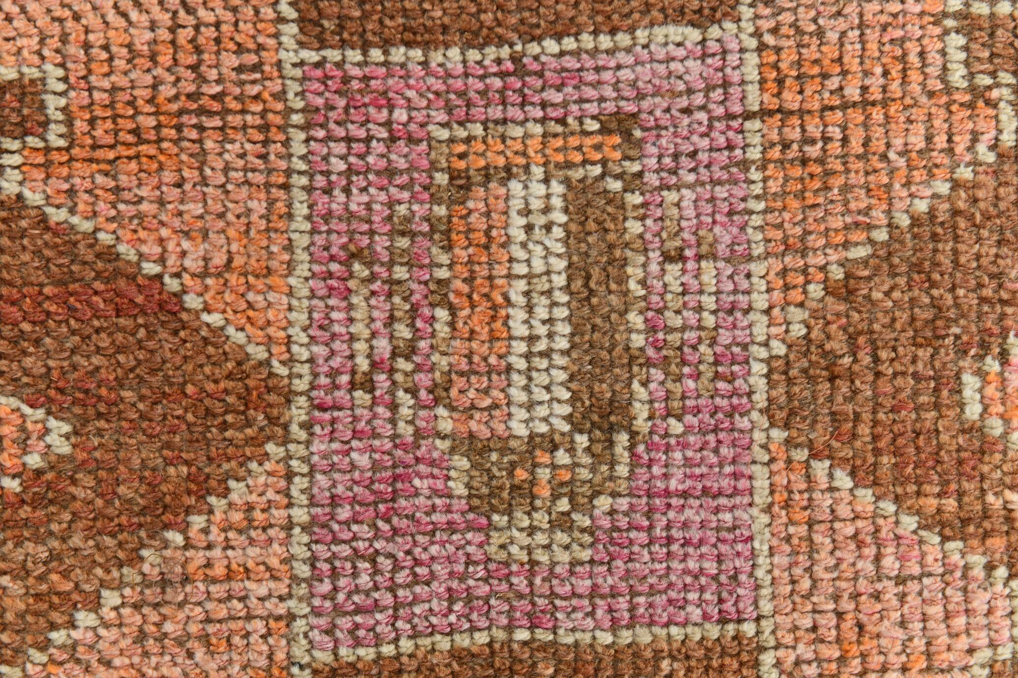 3x11 Colorful Turkish Vintage Runner Rug, 92x328Cm