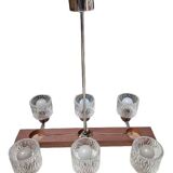 Art Deco light fixture composed of six lights