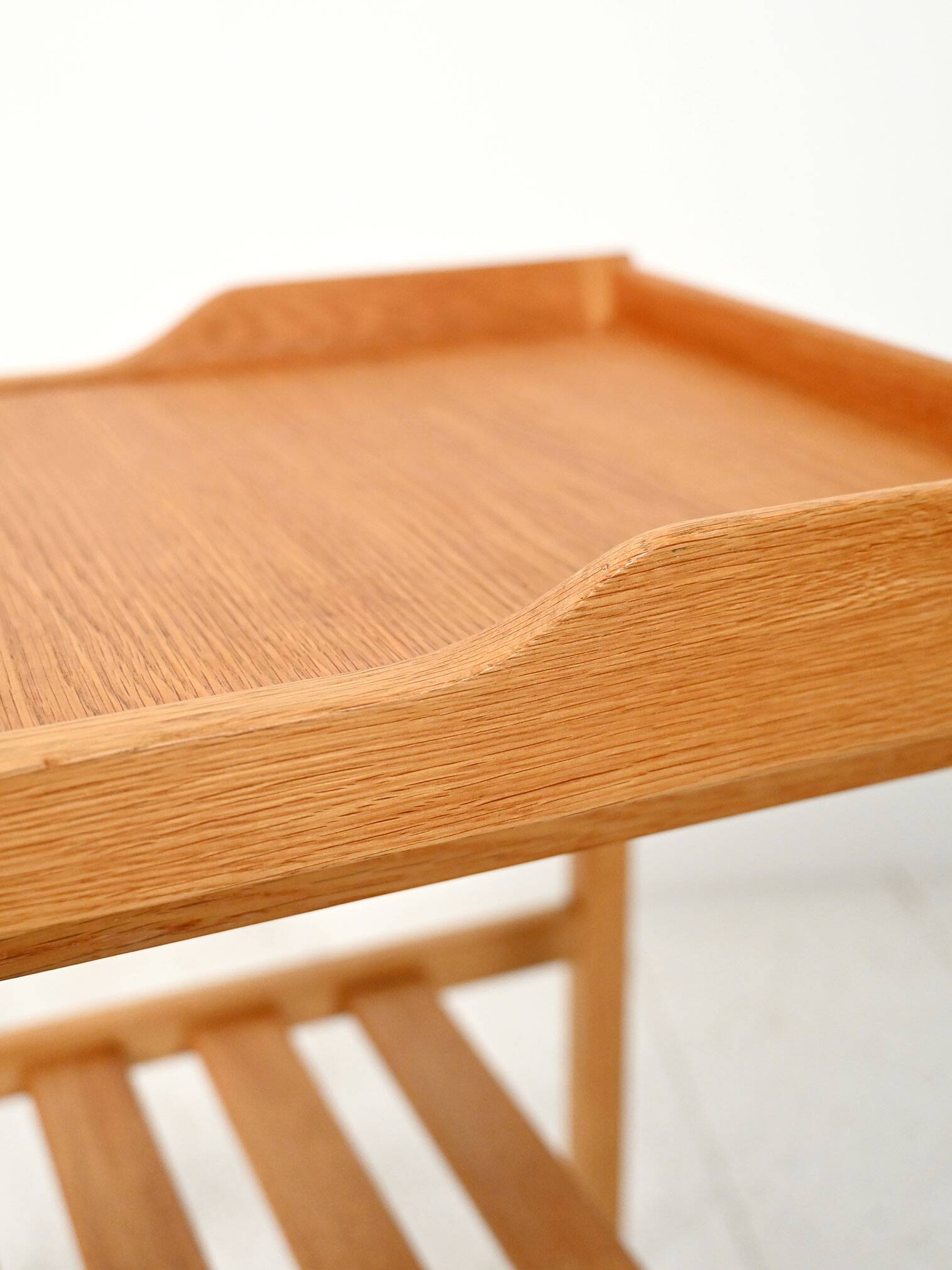 1960s Scandinavian vintage oak bedside table