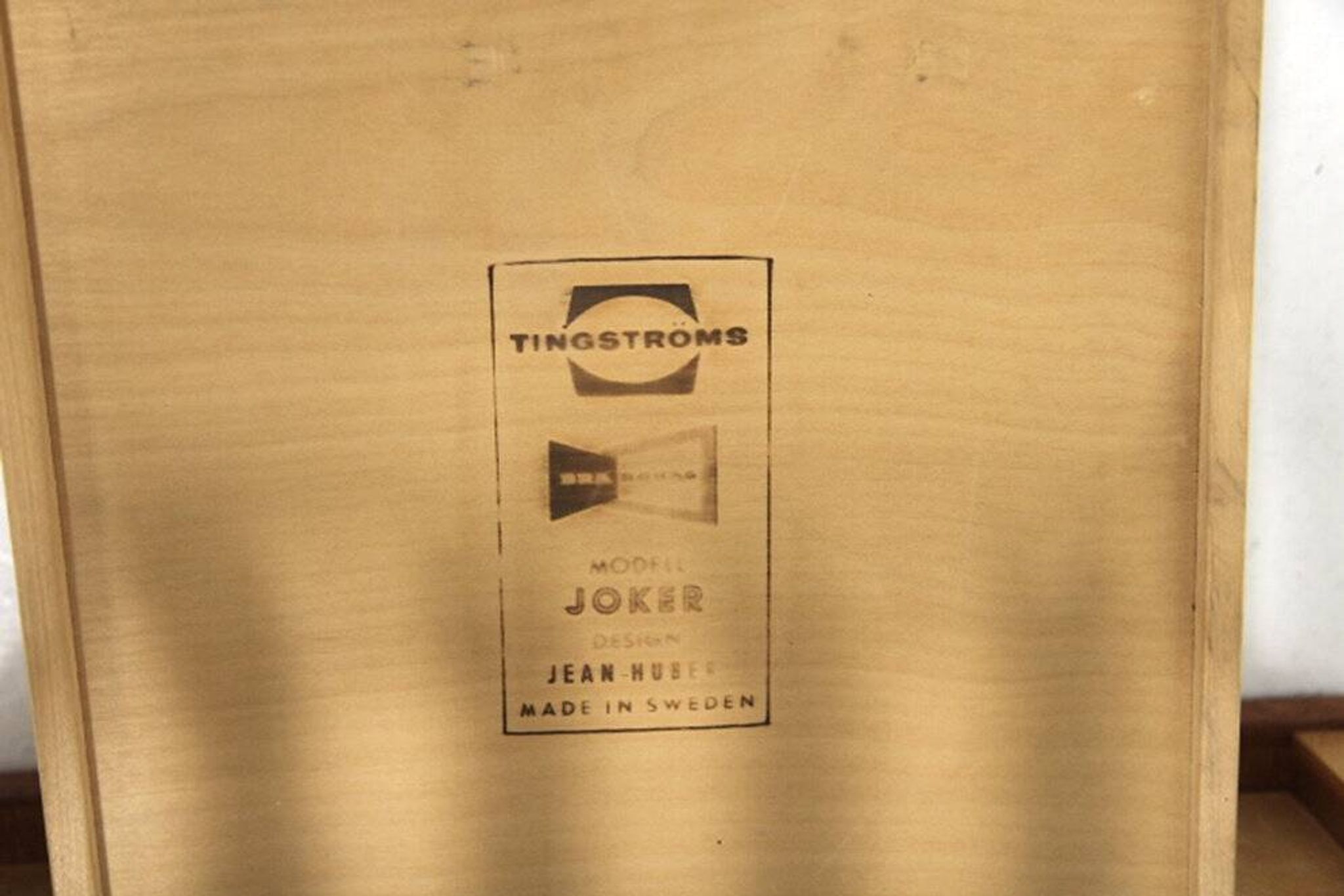 Scandinavian teak bedside table "Joker", Tingströms, Sweden, 1960