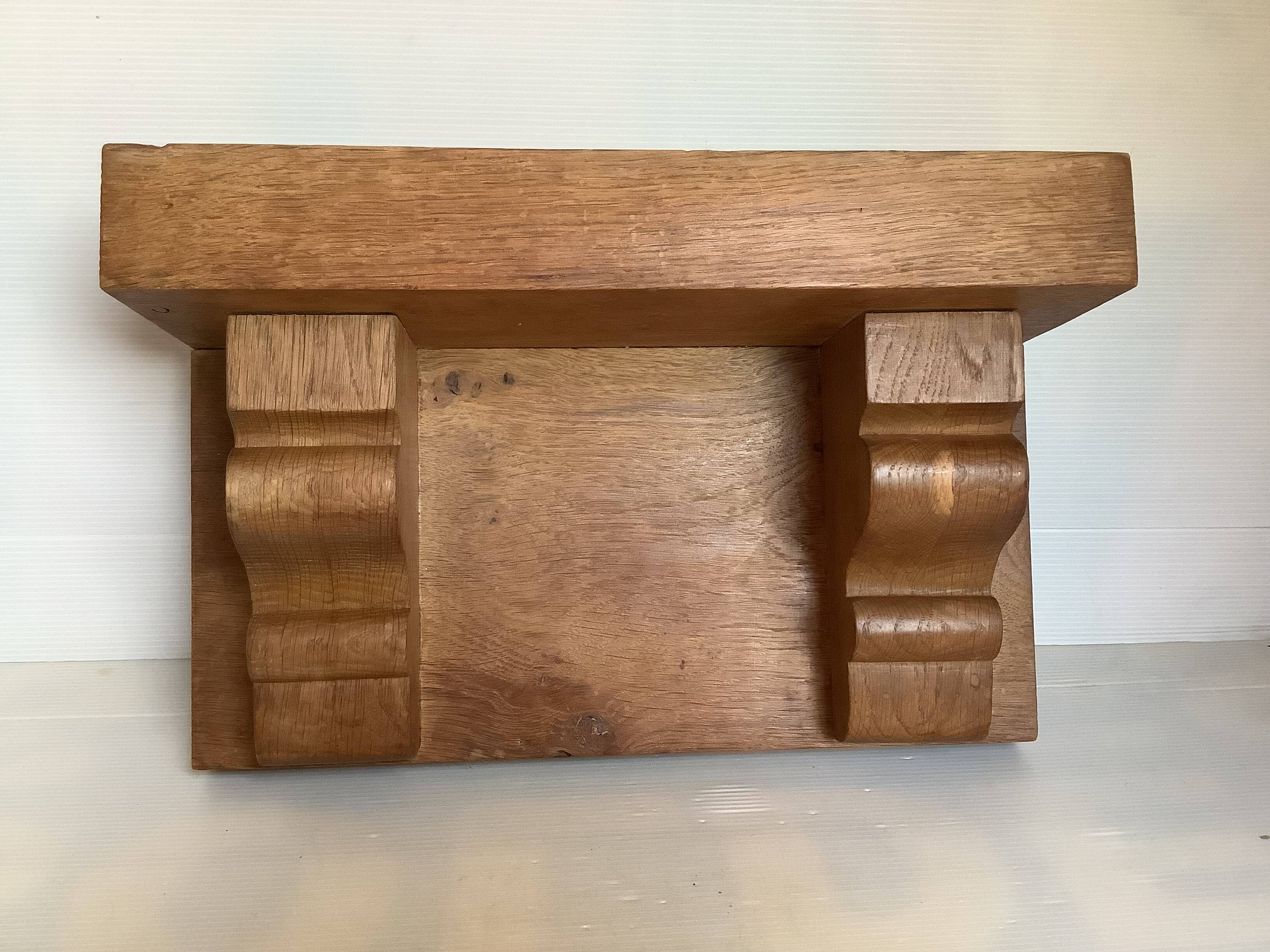 Solid wood wall shelf