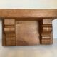Solid wood wall shelf