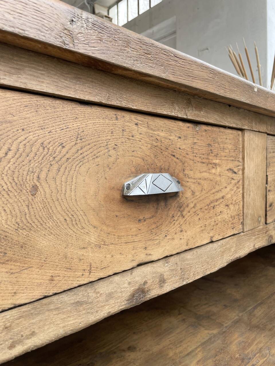 Comptoir en chêne XXL 260 cm