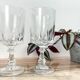 6 Cristal D'Arques Louvre model red wine glasses