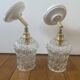 Pair of vintage glass globe wall lights