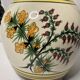 Quimper henriot, pot-bellied vase with twisted handles 1959