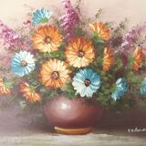 Tableau, nature morte "bouquet"