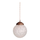 Art Deco satin glass pendant light, 1920s-30s