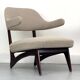 Lounge chairs with new fabric, 1950s, Set of 2