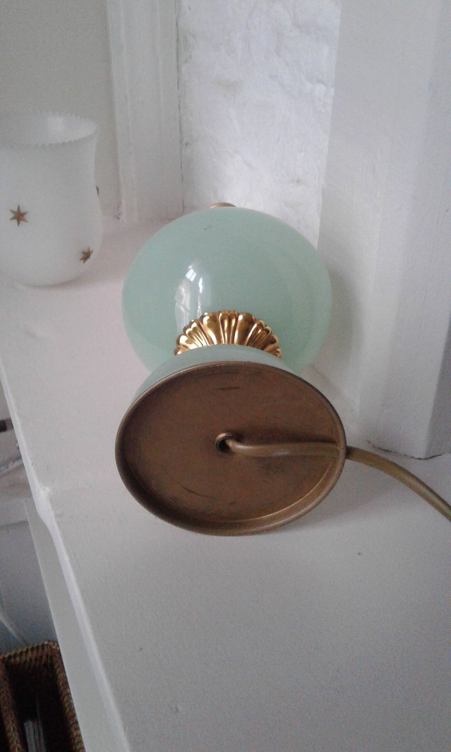 Opaline lamps.