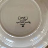 Set of 4 mismatched soup plates
