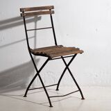 Anciennes chaises de terrasse pliantes (c.1920). Ensemble de 2 pièces #32