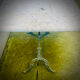 Table bistrot ancienne avec marbre grande taille 6 couverts
