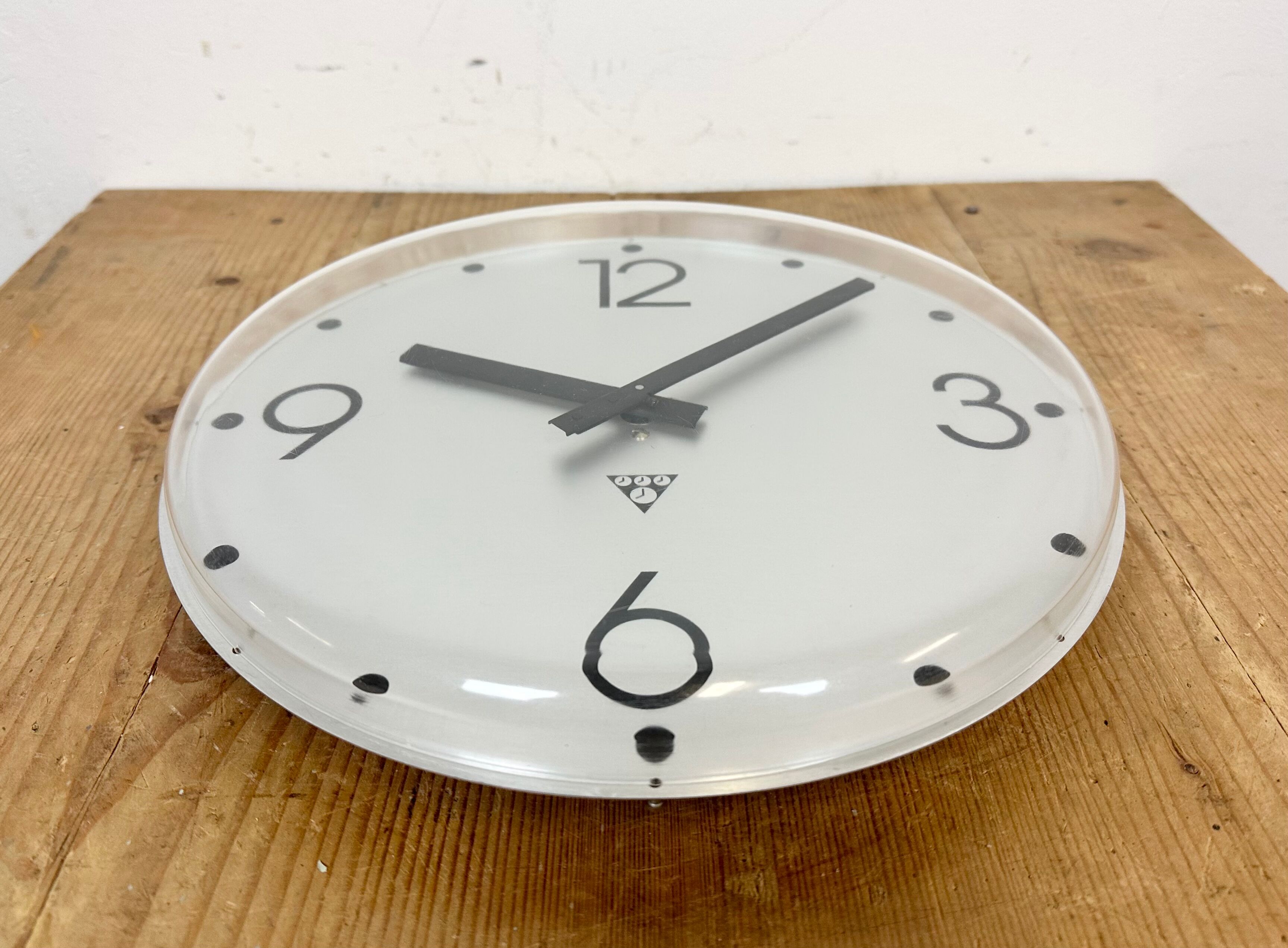 Vintage Office Wall Clock from Pragotron, 1980s