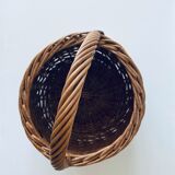 Large round wicker basket