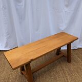 Solid oak bench