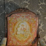 Pair of Louis XVI Style Armchairs in Walnut