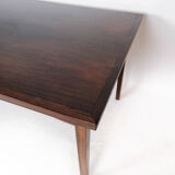 Dining table in rosewood with extension, of Danish design by Ellegaards Furniture, 1960s