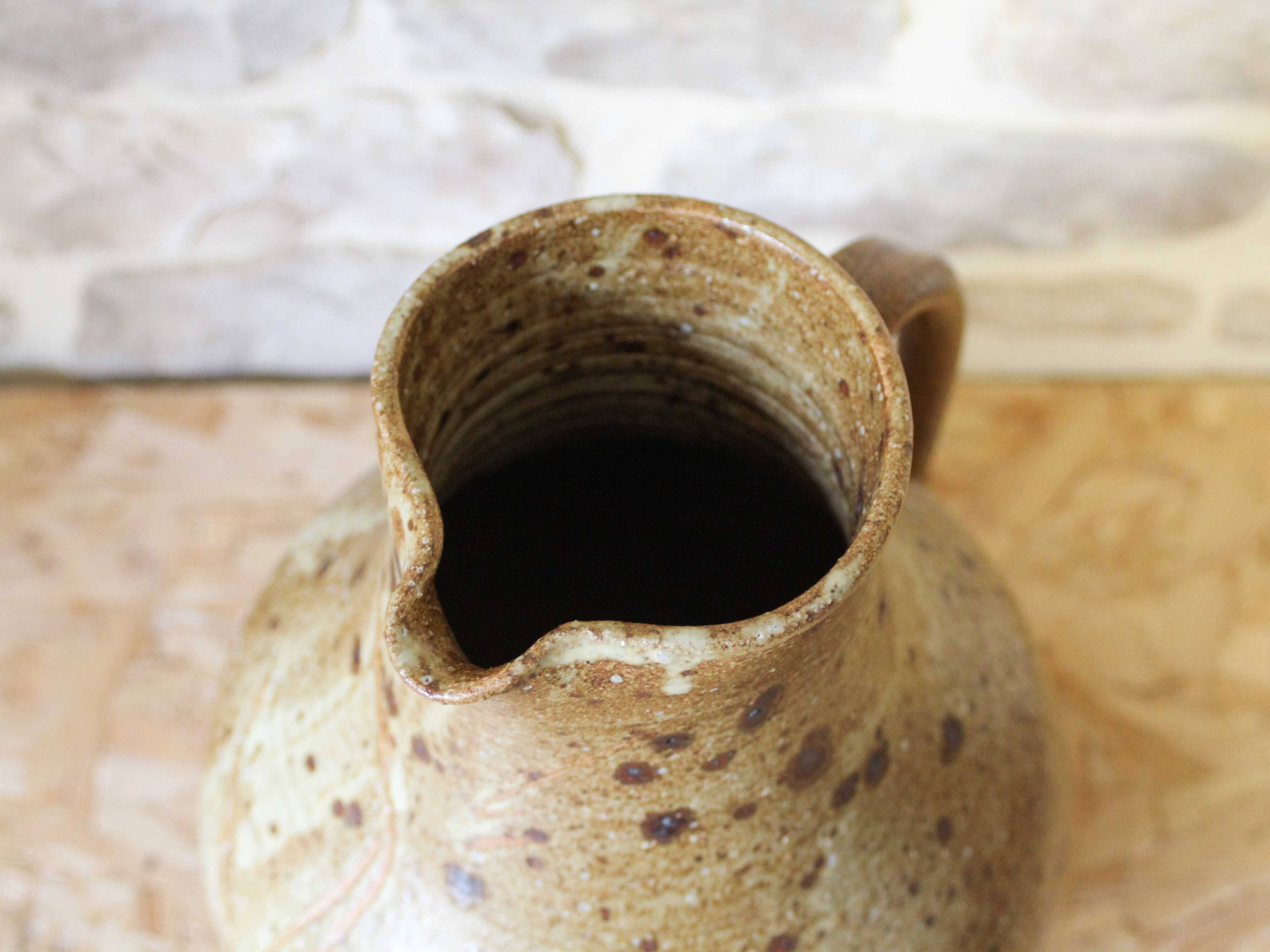 Stoneware pitcher by Alain Blanchard