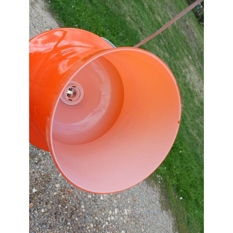 Vintage 70s opaline pendant light