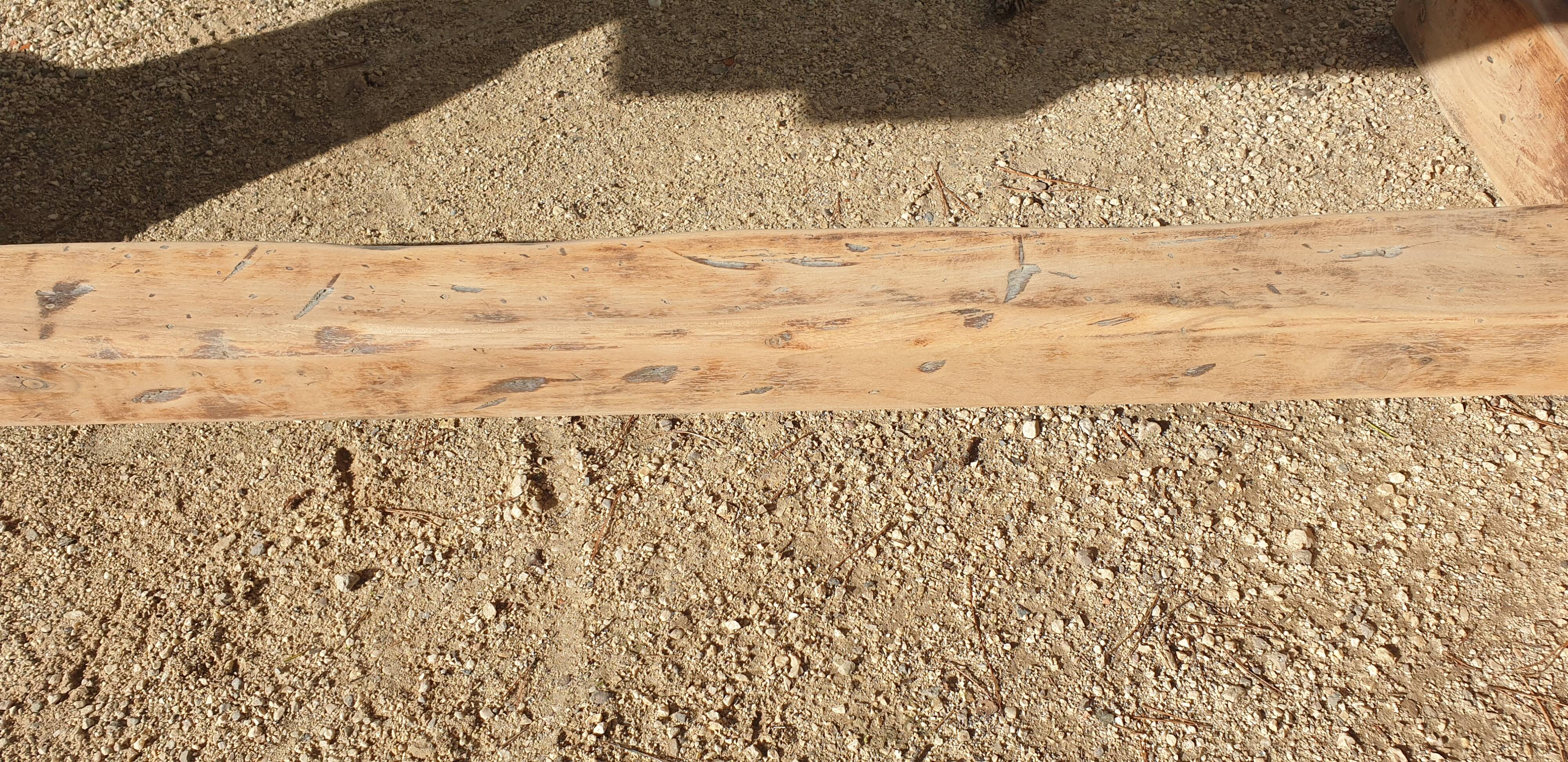 Solid wood farmhouse table, 220 cm