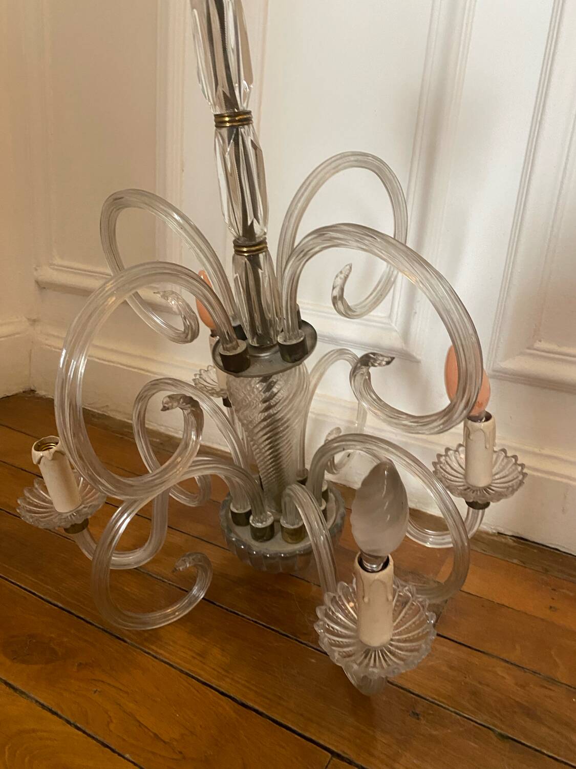 Murano glass chandelier 1950