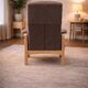 Hjort Knudsen — Armchair with Matching Footstool — Adjustable Backrest — Mo