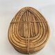 Bamboo and brass basket from the 70s