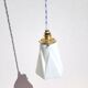 Lampe baladeuse vintage tulipe opaline et laiton