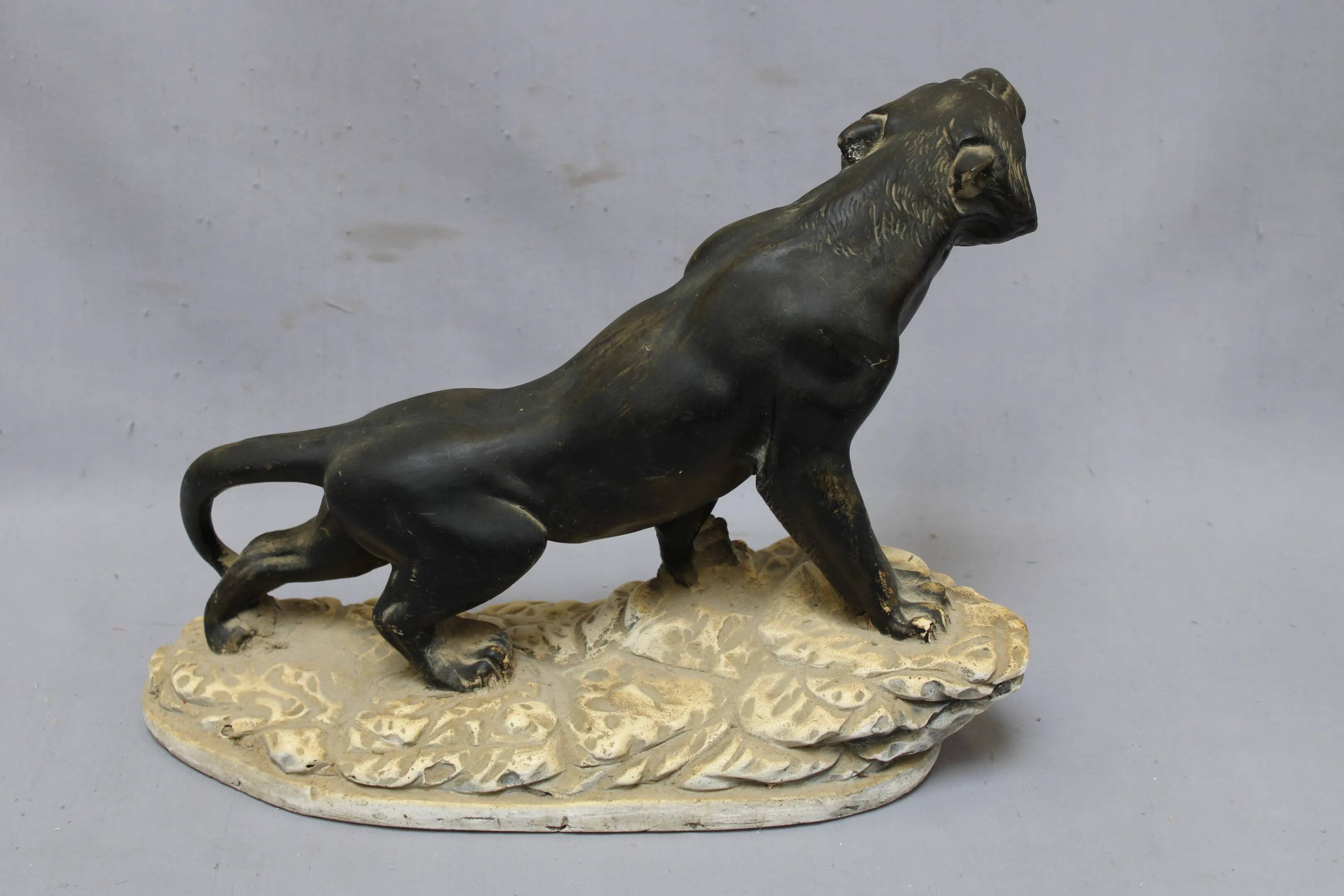 Plaster tiger, art deco period