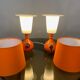 Pair of 1970s ceramic table lights by Bjorn Wiinblad for Rosenthal
