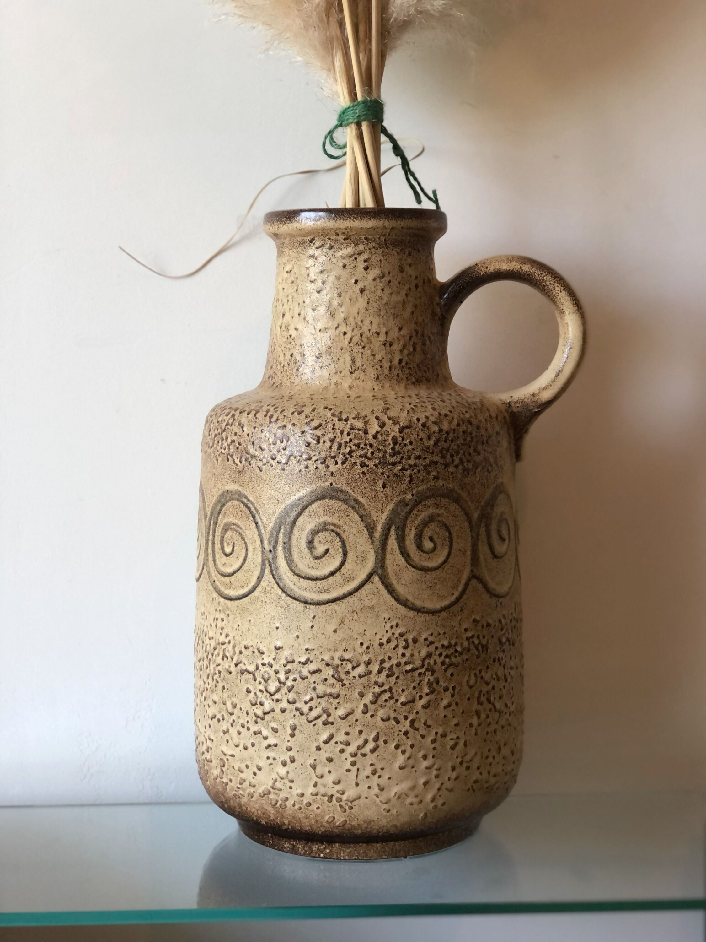 Sandstone pitcher-shaped vase, 70s