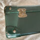 Valise carton vintage vert foncé