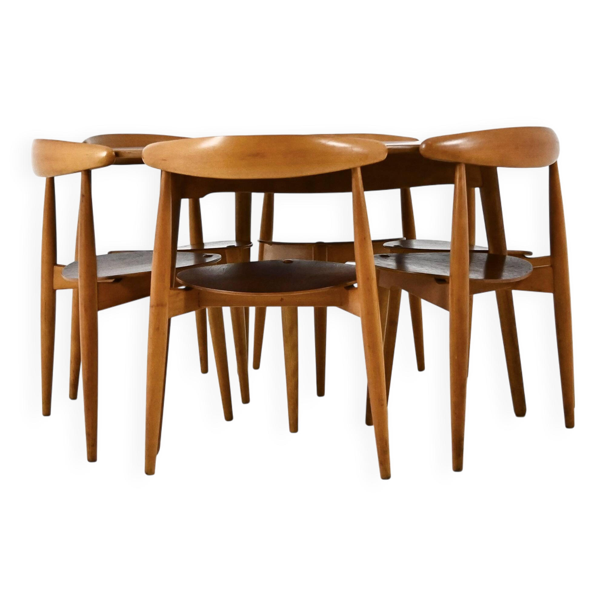 Dining set by Hans J. Wegner for Fritz Hansen, 1950s