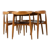 Dining set by Hans J. Wegner for Fritz Hansen, 1950s