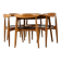 Dining set by Hans J. Wegner for Fritz Hansen, 1950s