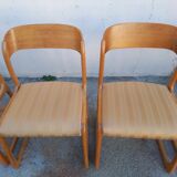 Baumann sleigh chairs, set of 8