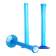 Vintage tall handblown orchid vases in azure blue by Artur Percy for Gullaskruf, 1970s, set of 3