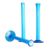Vintage tall handblown orchid vases in azure blue by Artur Percy for Gullaskruf, 1970s, set of 3