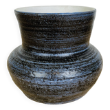 Blue ceramic vase from the 50s, Accolay style