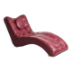 Italian leather chaise longue by Contempo