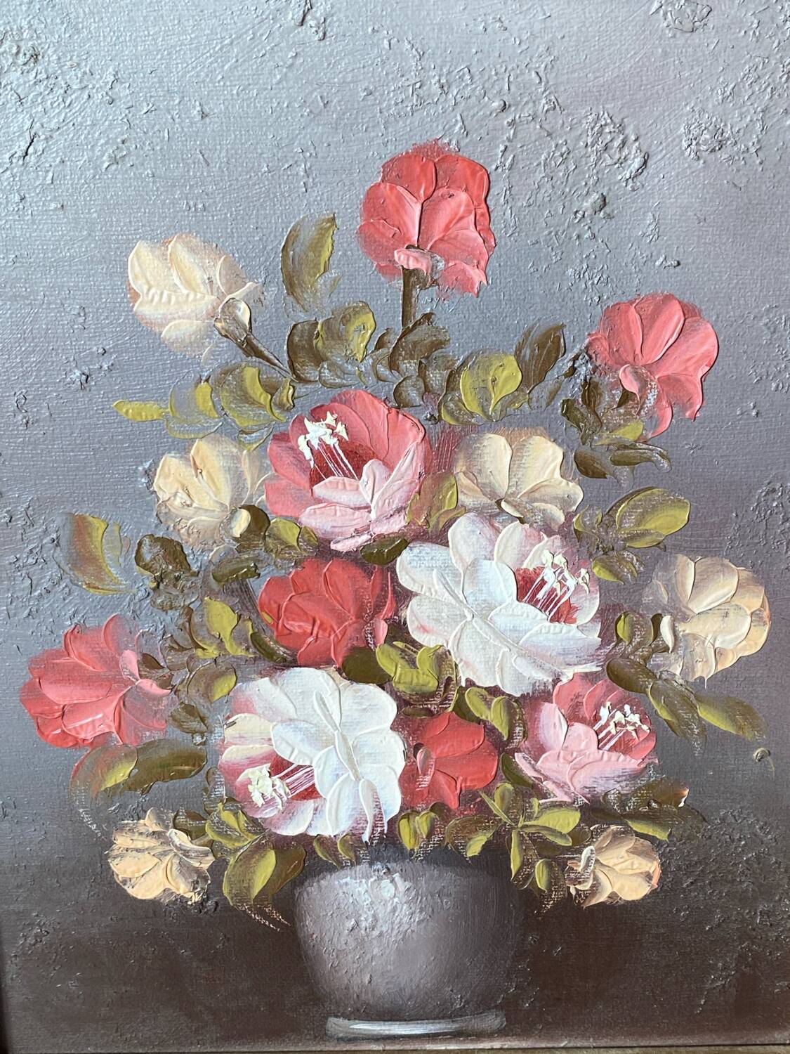 Oil on canvas, framed still life