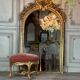 Louis XV Style Footrest in Carved and Gilded Wood Circa 1880