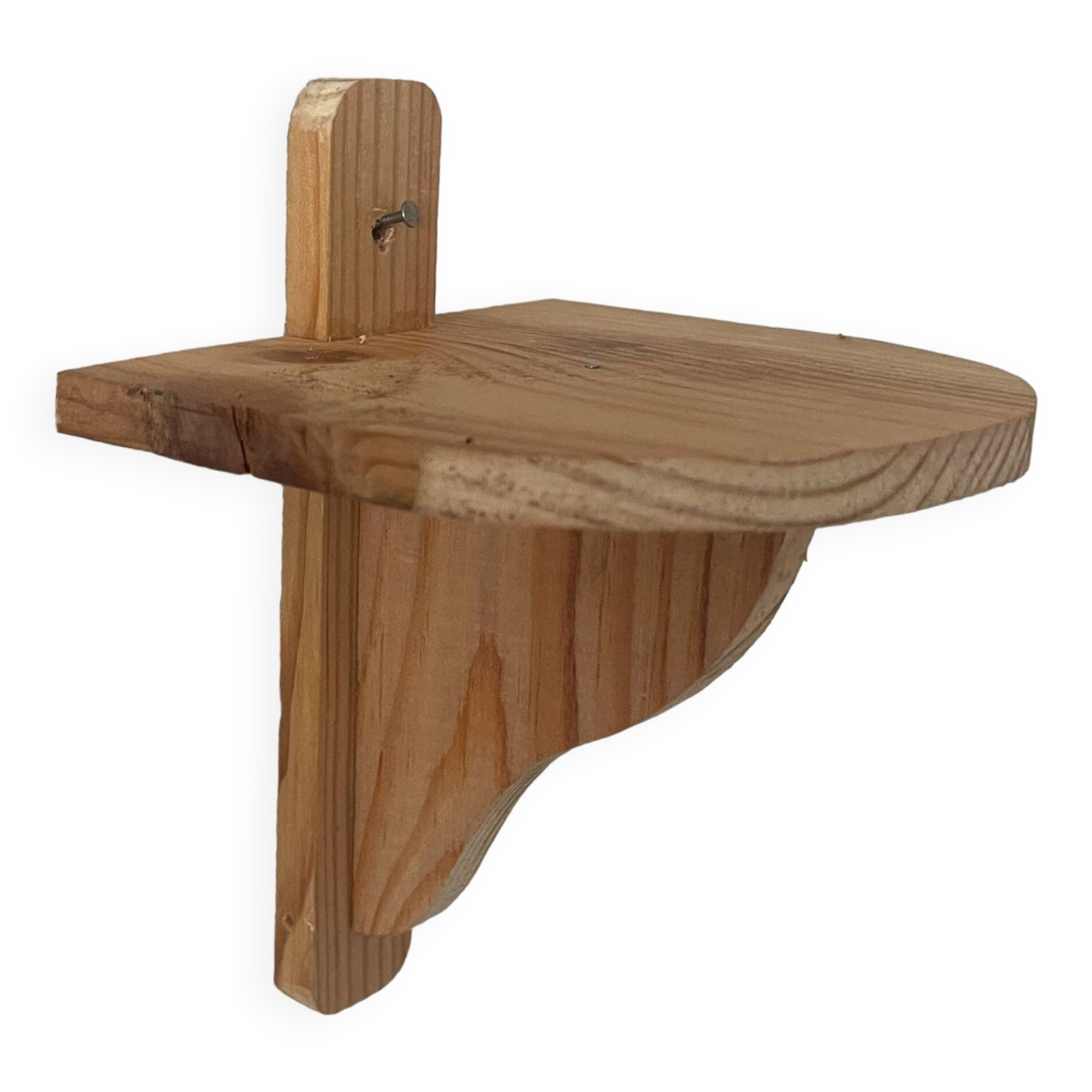 Small wooden wall shelf